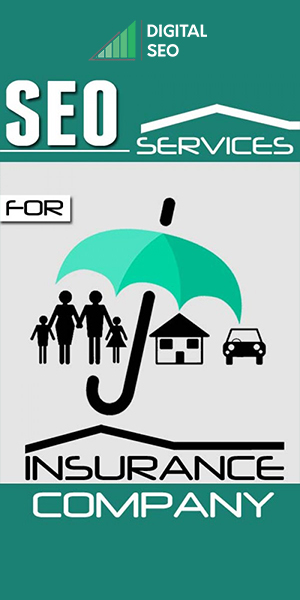 An image showing a family, house and car covered under an umbrella representing insurance cover and SEO services for insurance companies.